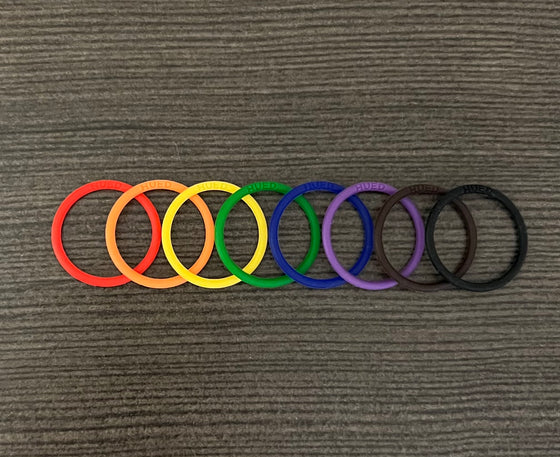 Queer People of Color Pride Flag Rings