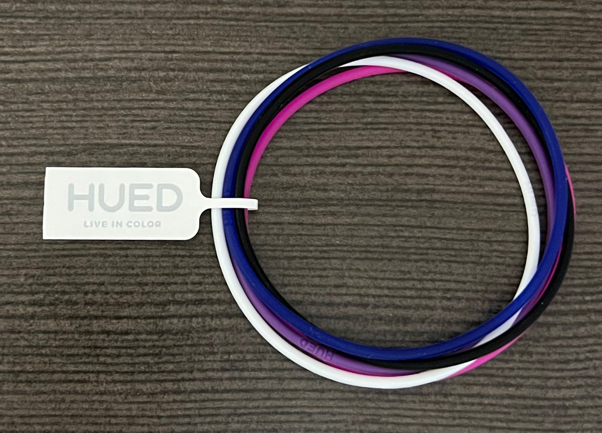 Gender Fluid Pride Flag Jelly Bracelets by Hued Bracelets