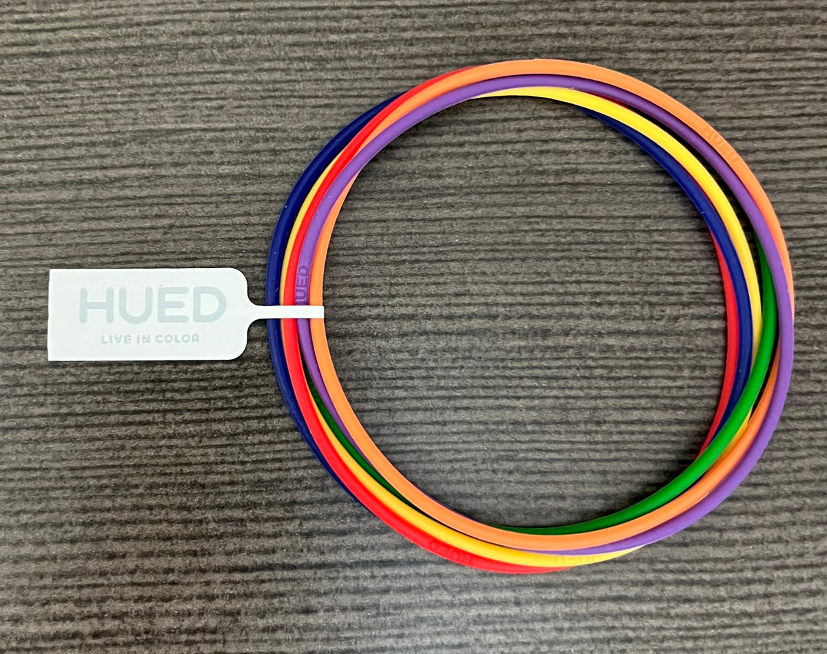 Pride Flag Jelly Bracelets by Hued Bracelets